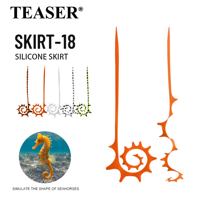 Fishing Lure Jig - TEASER 5pcs SKIRT-18 145mm Rok Karet