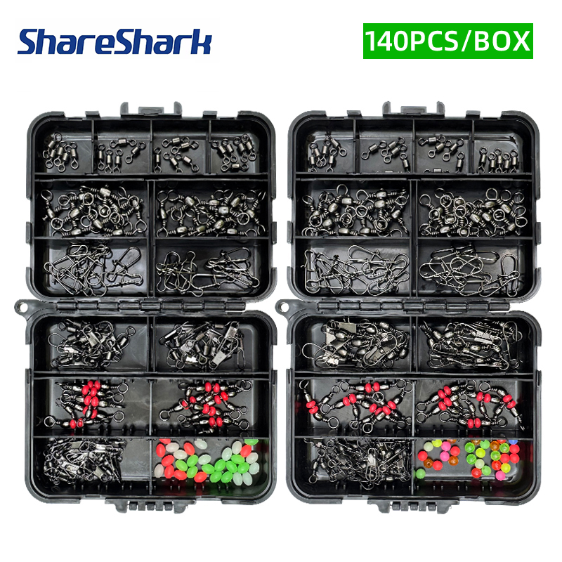Fishing Lure Box - Set Aksesoris Pancing ShareShark 140Pcs, Manik-Manik