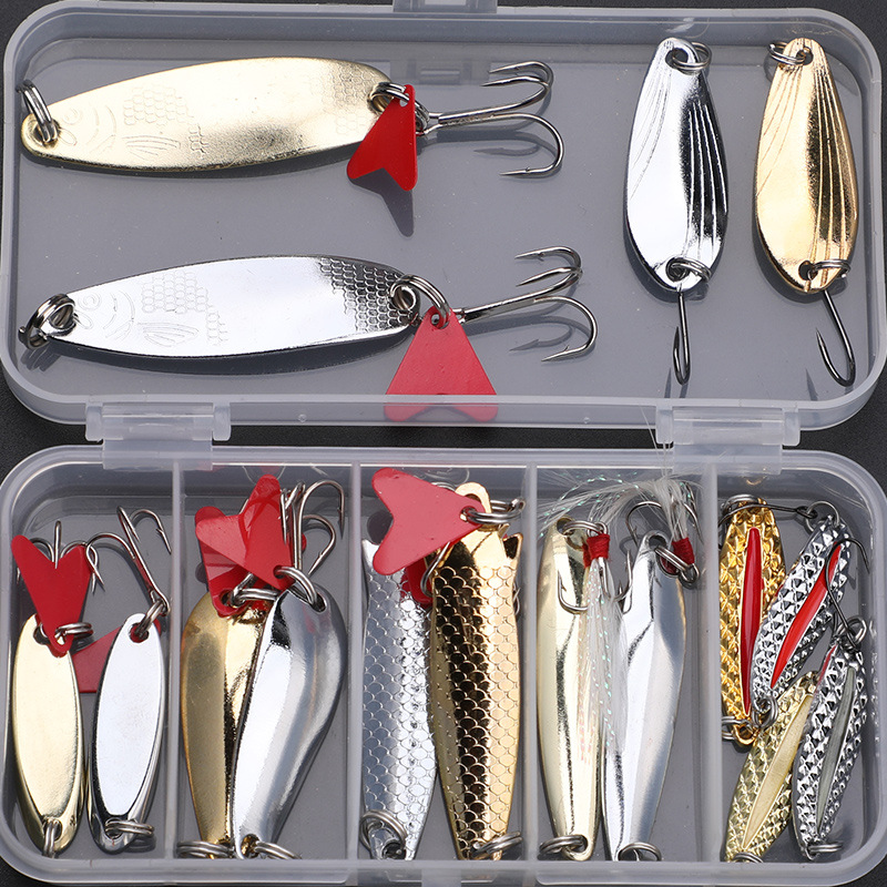 Fishing Lure Spinnerbait - Perlengkapan Umpan Pancing 16 Pcs Set