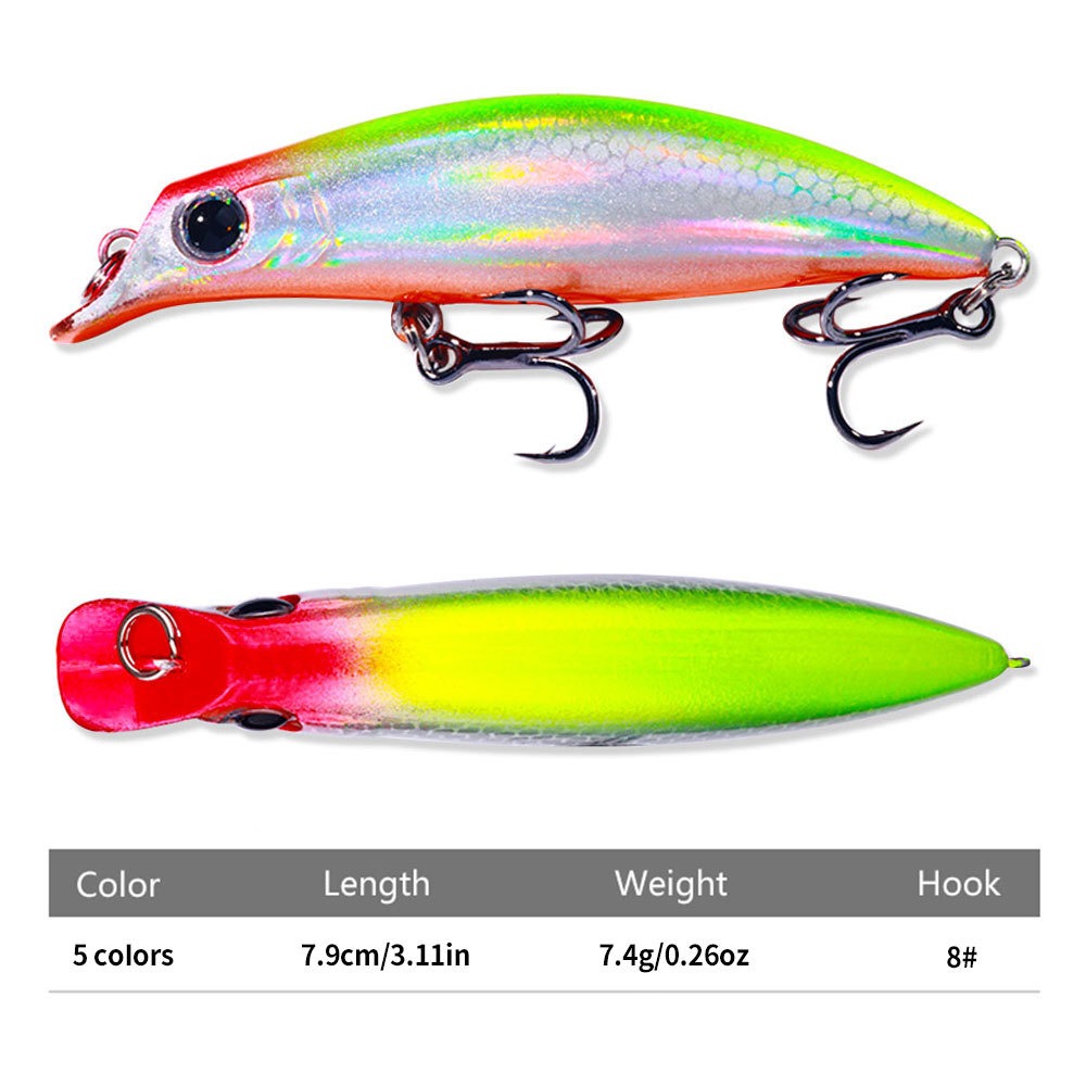 Minnow umpan pancing 7.4g 7.9c - Fishing Lure Jerkbait ulasan dan harga