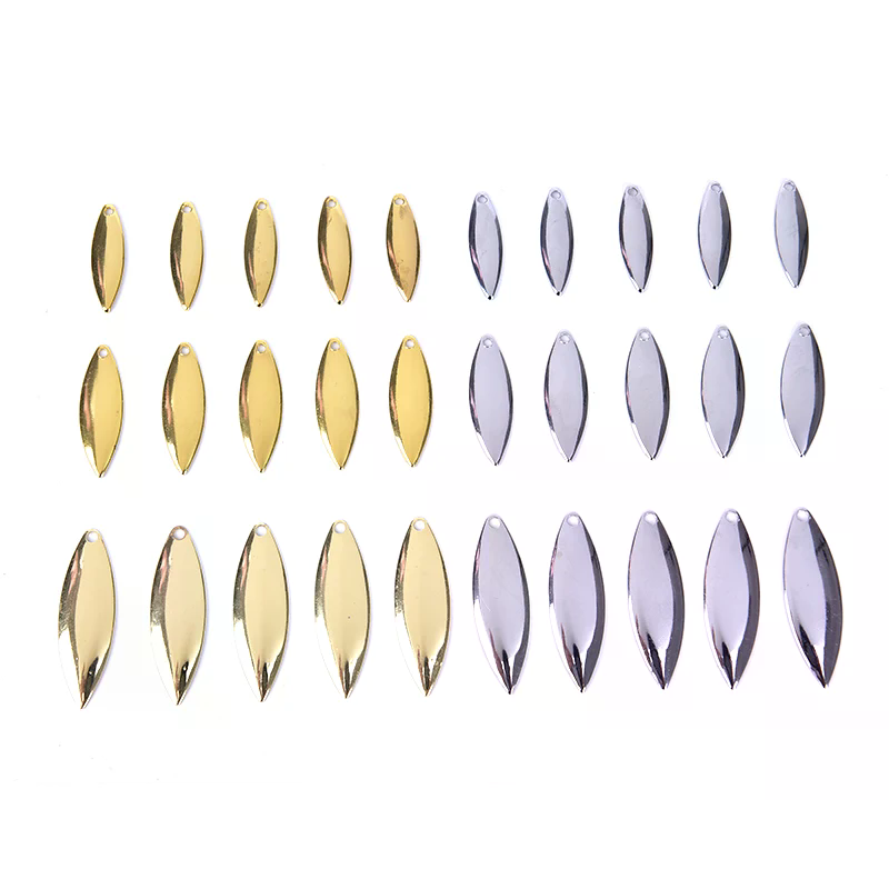 50 buah Pisau Spinner Willow H - Fishing Lure Blade Bait ulasan dan harga
