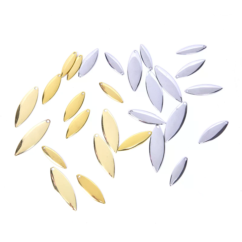 50 buah Pisau Spinner Willow H - Fishing Lure Blade Bait ulasan dan harga