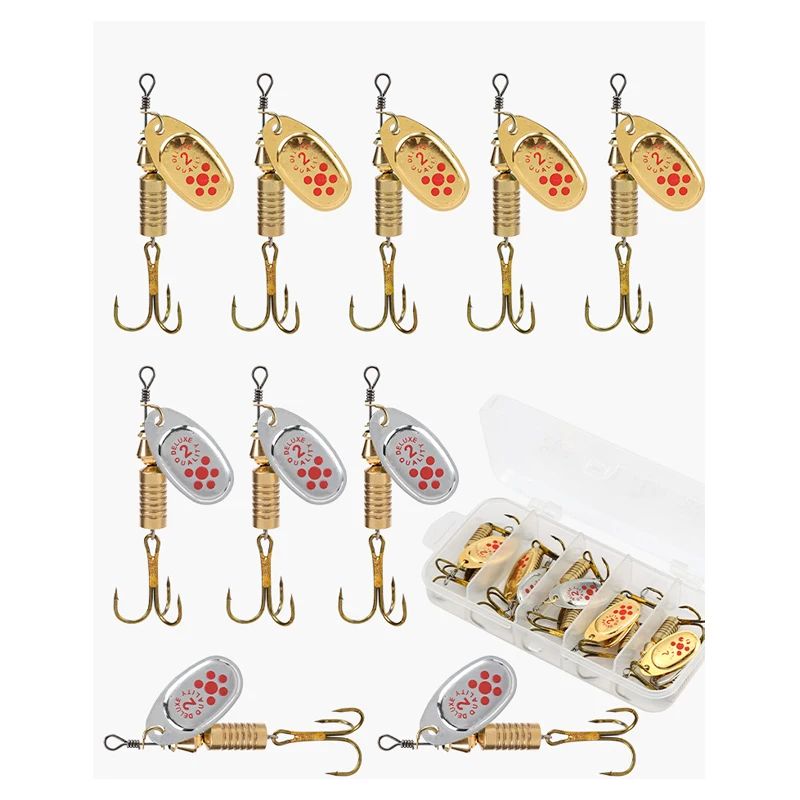 JSFUN 10pcs Set Umpan Spinner  - Fishing Lure Blade Bait ulasan dan harga
