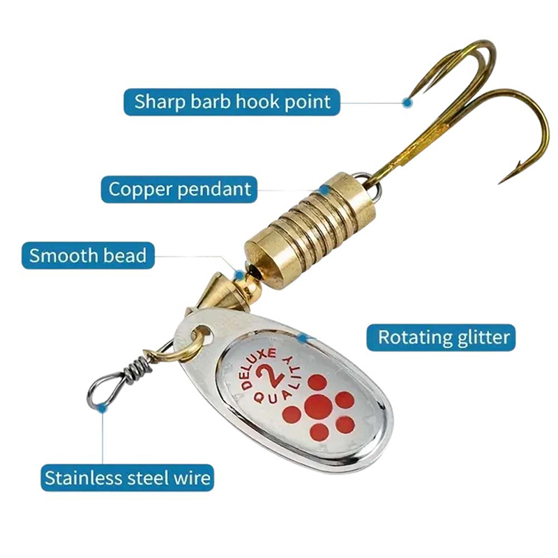 JSFUN 10pcs Set Umpan Spinner  - Fishing Lure Blade Bait ulasan dan harga