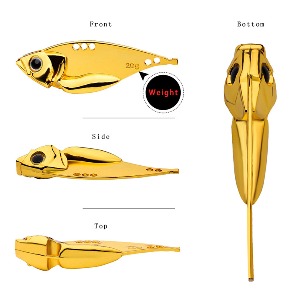 Umpan Pancing Bilah Terukir Pe - Fishing Lure Blade Bait ulasan dan harga