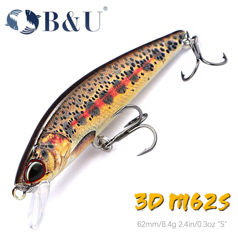 B&U 62Mm 8.4G Umpan Pancing Wo - Fishing Lure Jerkbait ulasan dan harga